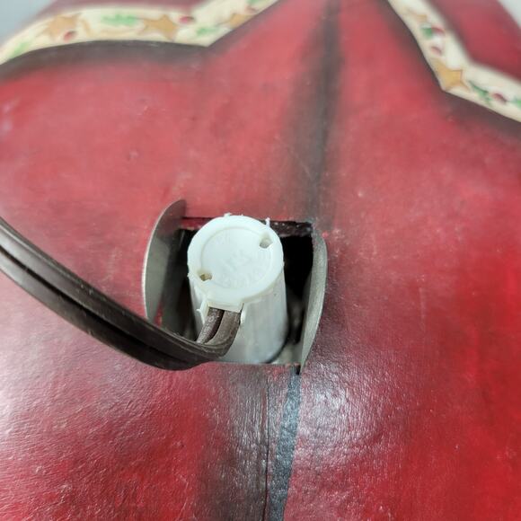 Hand Painted Lighted Santa Gourd Large 17” Holiday Christmas Folk Art Primitive - Picture 11 of 16